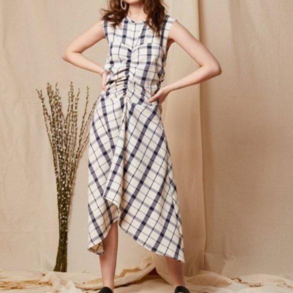 Ghospell Dresses & Skirts - Ghospell Check Out Hanky Dress